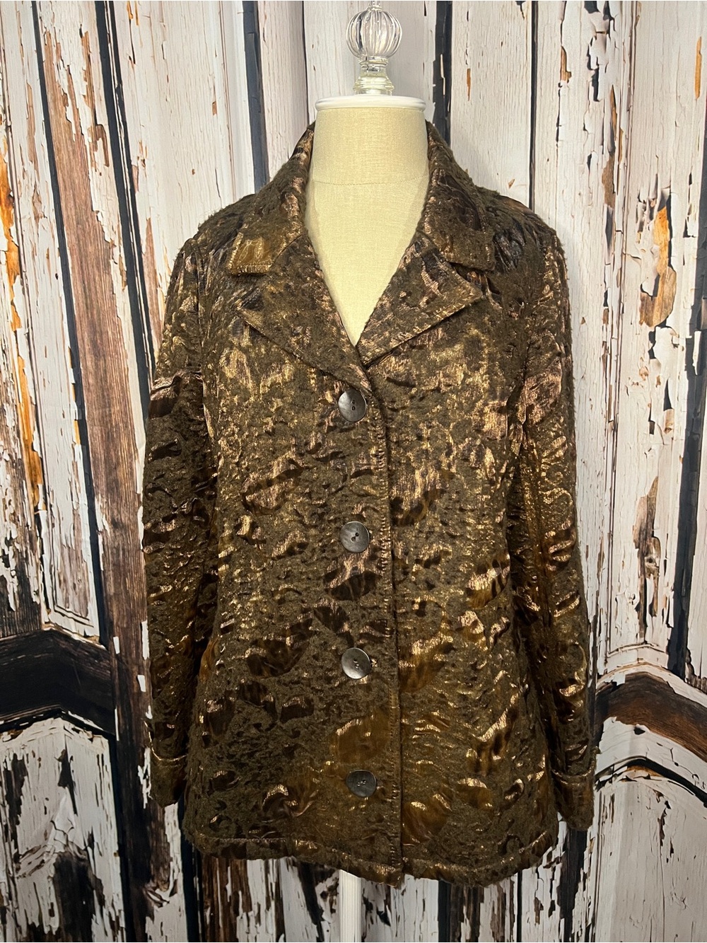Women’s Fall Brown Burnout Jacket